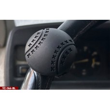 Автомобильная поворотная ручка-лентяйка на руль YC-144-BL черная