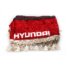 Ламбрекен лобового стекла + угол Hyundai(10839) красный