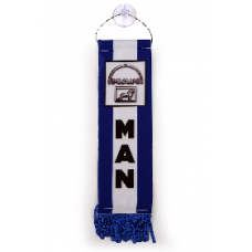 Вымпел "MAN" (5,5х20см) бахрома(12416) синий