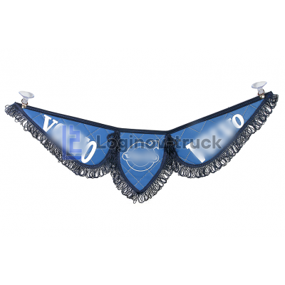 Вымпел тройной Эко Кожа VOLVO Синий(25036)