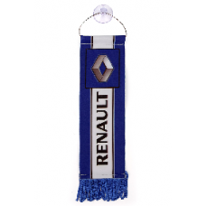 Вымпел "RENAULT" (5,5х20см) бахрома(12410) синий