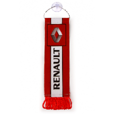 Вымпел "RENAULT" (5,5х20см) бахрома(12412) красный