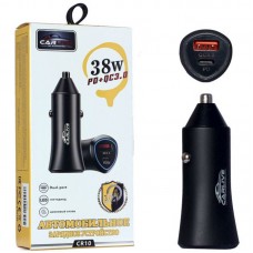 Автомобильное зарядное устройство Carlive CR10 QC3.0 + PD20W 5V/3A  38W (Black) B4822