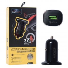 Автомобильное зарядное устройство Carlive GS13  QC3.0 5V/3A 1USB (Black) в коробочке B4809
