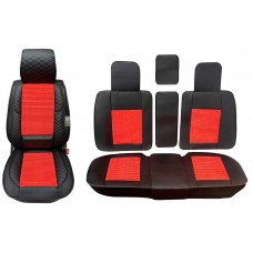 Накидки MAXIMAL LUX комплект CC-04-BLRD черный/красный