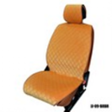 Накидки MAXIMAL LUX комплект JJ-09-BRBR Алькантара Ромб коричневый/шов коричневый