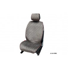 Накидки MAXIMAL LUX передние JJ-10-CHBG Алькантара Ромб шоколад/ шов бежевый