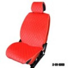 Накидки MAXIMAL LUX передние JJ-10-RDRD Алькантара Ромб красный/ шов красный