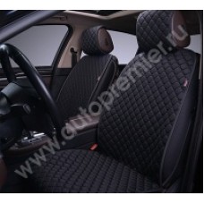 PRM 100 Накидки PREMIUM AUTOPREMIER, комплект передний 2 шт., чёрный, жаккард