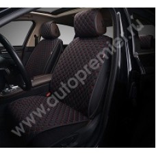 PRM 1200 Накидки PREMIUM AUTOPREMIER, комплект 4 шт., чёрный/красная нить, жаккард