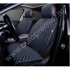 PRM 140 Накидки PREMIUM AUTOPREMIER, комплект передний 2 шт., чёрный/серая нить, жаккард