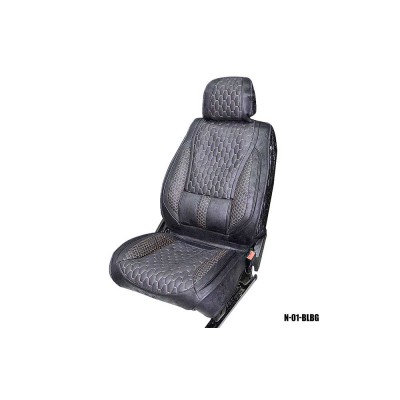 Накидки MAXIMAL LUX передние N-02-BLBG черный/ шов бежевый A