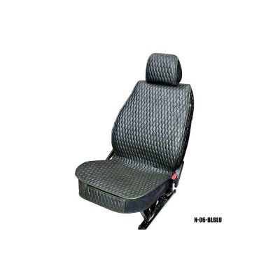 Накидки MAXIMAL LUX передние N-06-BLBLU черный/ шов синий A