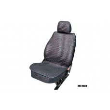 Накидки MAXIMAL LUX комплект (перед+зад) N-05-BLRD черный/ шов красный A