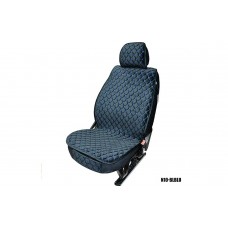 Накидки MAXIMAL LUX комплект N-09-BLBLU Велюр черный/ шов синий A