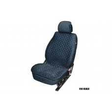 Накидки MAXIMAL LUX передние N-16-BLBLU Велюр черный/ шов синий A