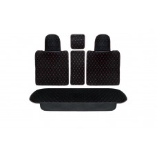 Накидки MAXIMAL LUX передние XV6-BLRD черный/ шов красный A