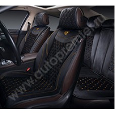 BRL 1400 Накидки BRILLIANT AUTOPREMIER, комплект 4шт., серый, стёганая алькантара