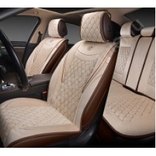 BRL 1600 Накидки BRILLIANT AUTOPREMIER, комплект 4шт., бежевый, стёганая алькантара