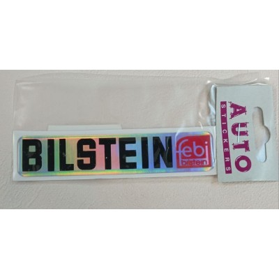 Наклейка (объемная) " BILSTEIN " наружная голографическая, (цвет серебряный), 2,4х11,2см 08056
