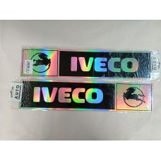 Наклейка "Эмблема IVECO" (9х41см) комплект на 2 стороны, голографическая 08498