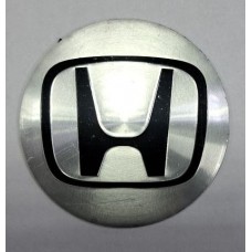 Наклейки на колпачки ступицы металлизированные(ком.4шт)Ø56мм Honda silver (серебро)