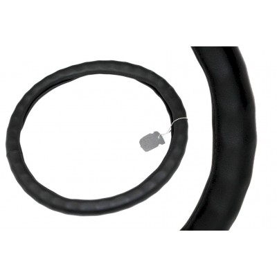 Оплетка руля "ALTEZZA" TS 9117(XL) экокожа черная под пальцы, 41-43см.