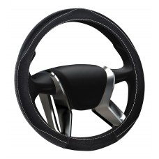 Чехол руля замшевая Alaska чёрный М