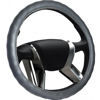 Чехол руля кожаный Alabama чёрный М