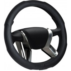 Чехол руля кожаный Maine чёрный М
