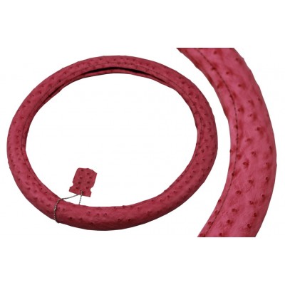 Оплетка руля "Altezza" 2305 (М) экокожа розовая, 37-39см