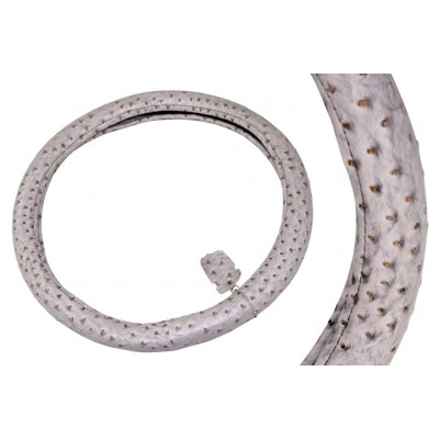 Оплетка руля "Altezza" 2305 (М) экокожа светло-серая, 37-39см