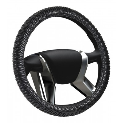 Чехол руля кожаный Сarolina черный М