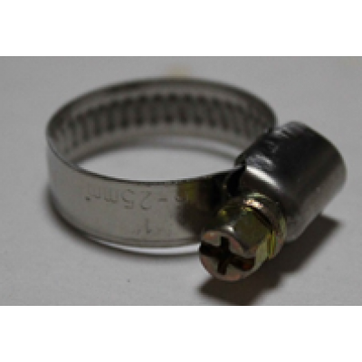 Хомут обжимной металлический 16-25mm из нержавеющей стали