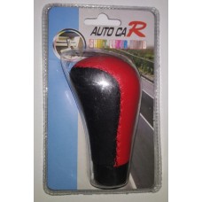 Ручка КПП MS2305 экокожа чёрно-красная MS2305