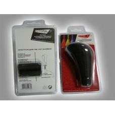 Ручка КПП MS2305 экокожа чёрная MS2305