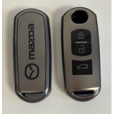 Чехол на ключ MAZDA 3 кнопки (материал: TPU-пластик) D525