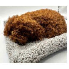 Игрушка-антистресс в машину "Спящая собачка" рыжая (коврик 25см х 22см) O-018