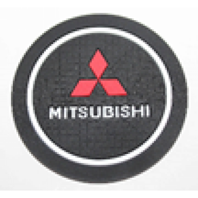 Коврик в подстаканник MITSUBISHI (диаметр 72 mm) D134