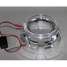 Z025 Маска для линзы LANDROVER 3,0" с отверстиями (серебристая)