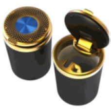 Пепельница с подсветкой в авто PREMIUM GOLD (керамический съёмный стакан) без логотипа D327
