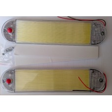 Плафон освещения для авто универсальный COB 14W 9-90V 260*60mm (к-т 2 шт) белый H118