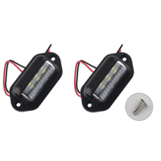Светодиодные фонари подсветки номерного знака универсальные 3W 12V (компл - 2 шт) PZD0146 12V