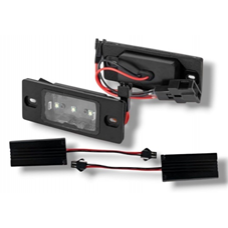ZL-E01C/OR-C7501 Светодиодные фонари подсветки номера 3CREE BLACK ALUMINIUM для Porshce Cayenne CANBUS (компл - 2 шт) OEM: 95563162002 Z069