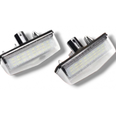 Фонари светодиодные подсветки номера для TOYOTA 3W, 12V (компл - 2 шт) OEM: 81271-53011, 81271-53010, 81270-76010, 81270-53011