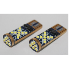 Светодиод T10 NEW 2016-24SMD 2.5W CANBUS nonpolar 12-24V белый V0527
