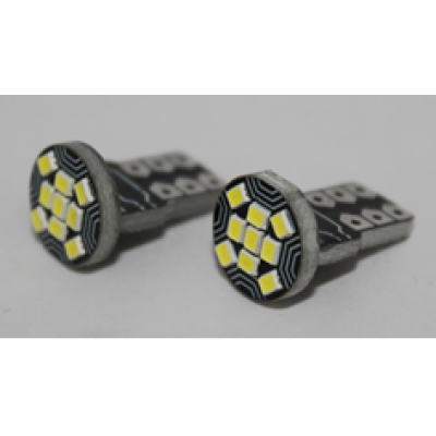 Светодиод T10 NEW 2016-8SMD 24V белый V0537