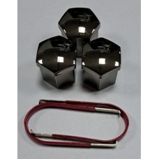 Декоративные колпачки на болты под 21 ключ,цвет титаниум,высота 2,4см (компл.20шт) HEX21(Ti)