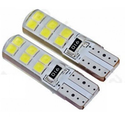Светодиод T10 NEW 12 SMD SILICON W 12V V0026