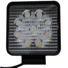Фара светодиодная дополнительная в алюминиевом корпусе JR-05-27W White SPOT 105mm*125mm*45mm K108 Фара светодиодная дополнительная в алюминиевом корпусе JR-05-27W White SPOT 105mm*125mm*45mm K108